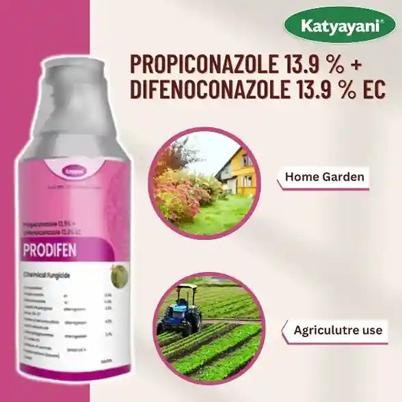 Propiconazole 13.9 % + Difenoconazole 13.9 % EC for paddy crop