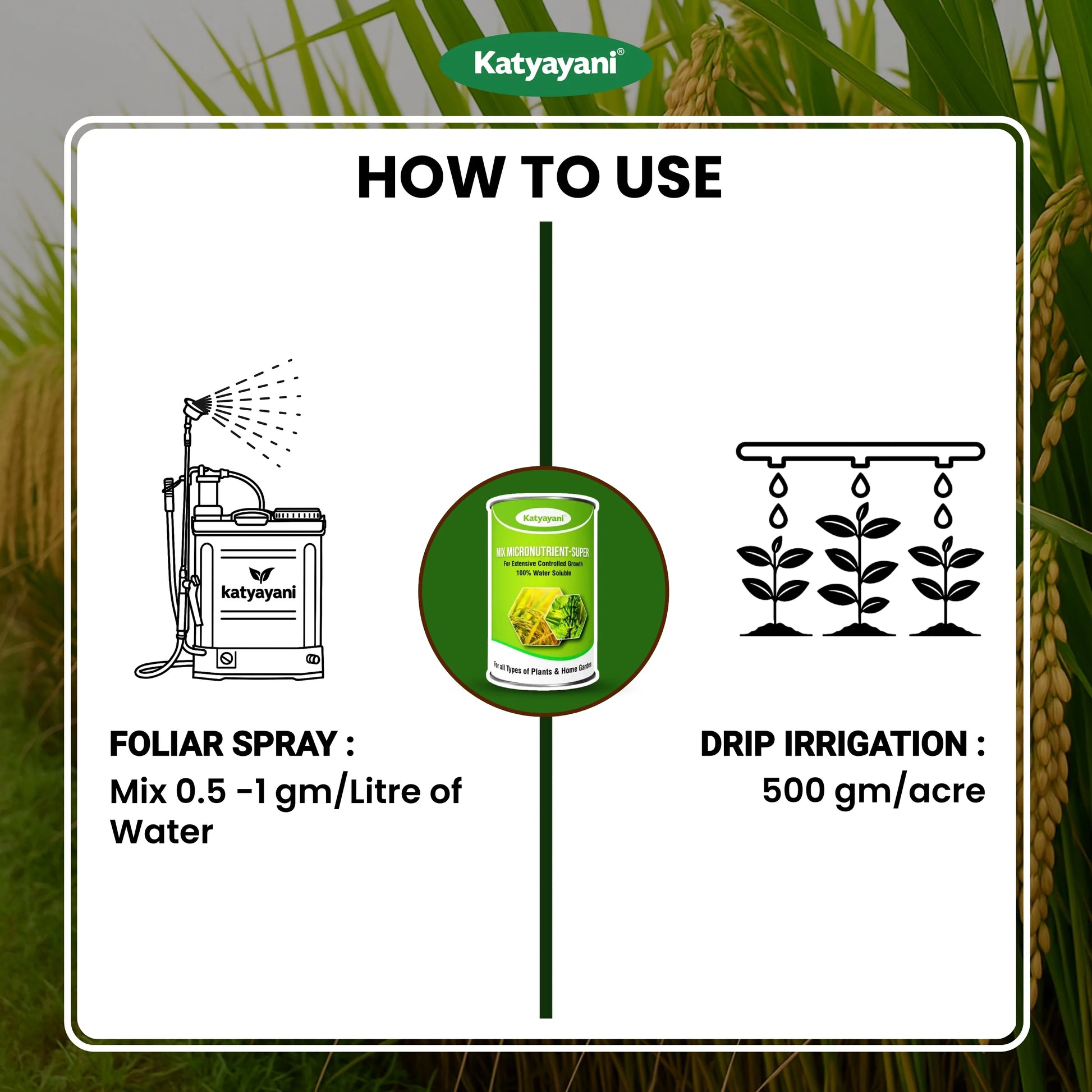 Katyayani Mix Micronutrient Fertilizer | Super for Home Garden, Nursery and Agriculture use