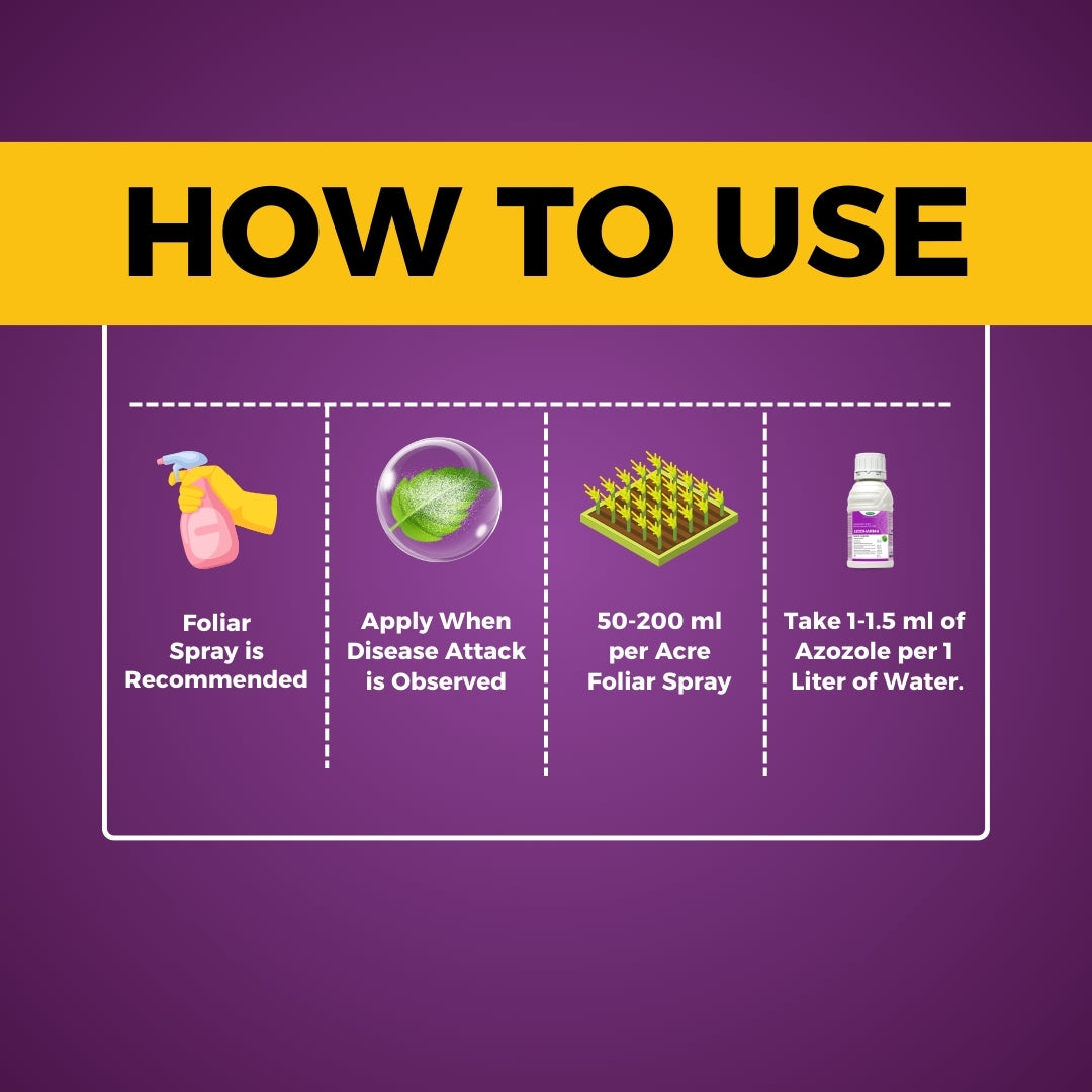 Katyayani Azodharma | Azoxystrobin 18.2% + Difenoconazole 11.4% SC | Broad- Spectrum Fungicide