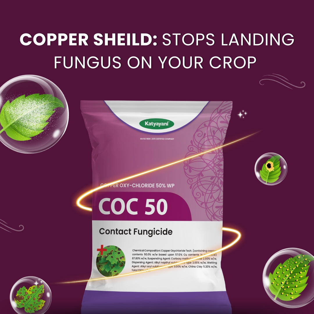 Katyayani COC 50 | Copper Oxychloride 50% WP | Fungicide for Rust DiseaseĀ