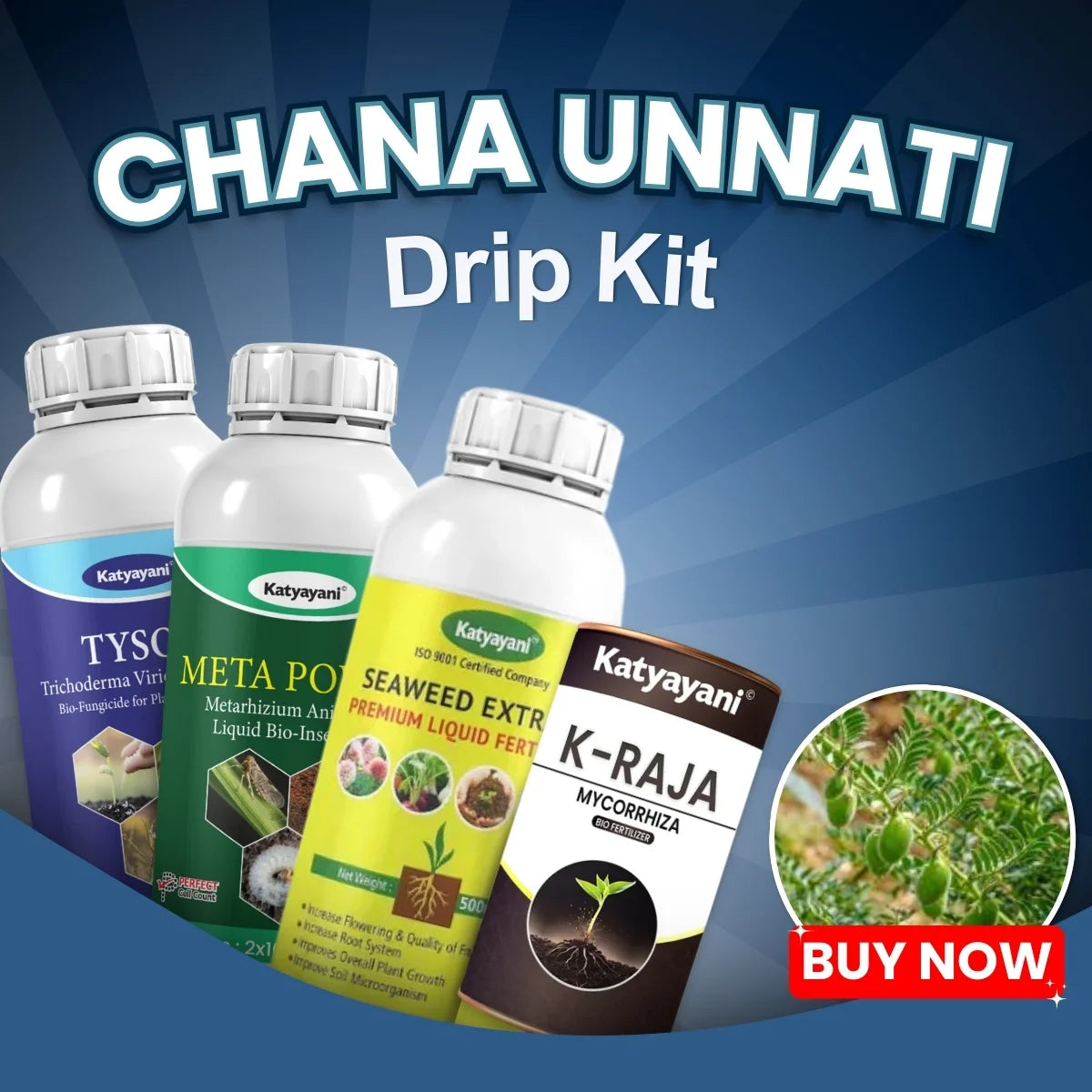 Katyayani Chana Unnati Drip Kit - Wilt Treatment