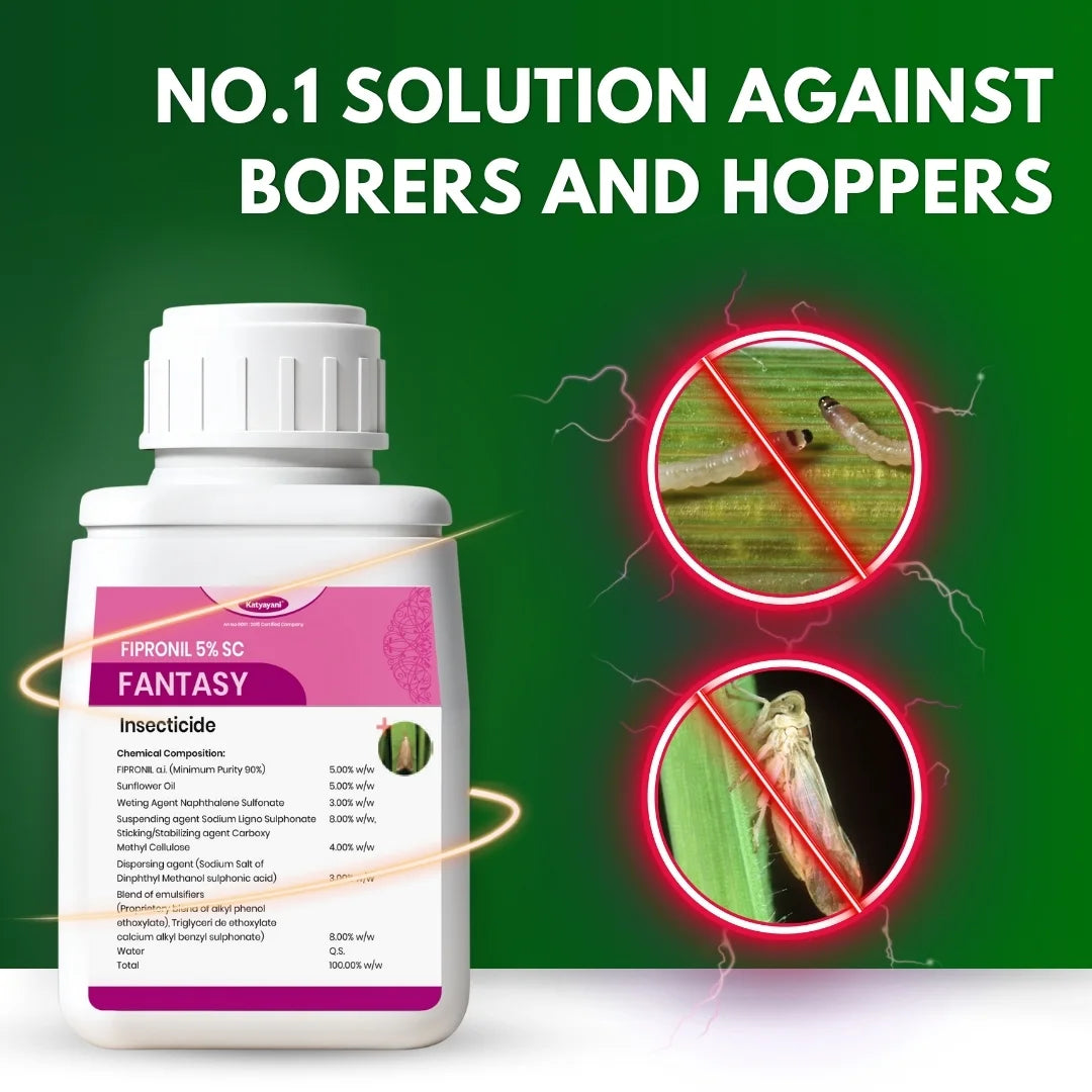 Katyayani Fantasy Fipronil 5% SC | Chemical insecticide control borers and hoppers