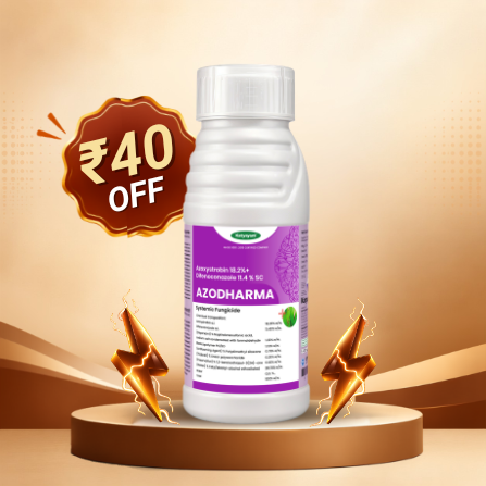 Katyayani Azodharma | Azoxystrobin 18.2% + Difenoconazole 11.4% SC | Broad- Spectrum Fungicide - 1 L (250 ML x 4) - Flash Sale