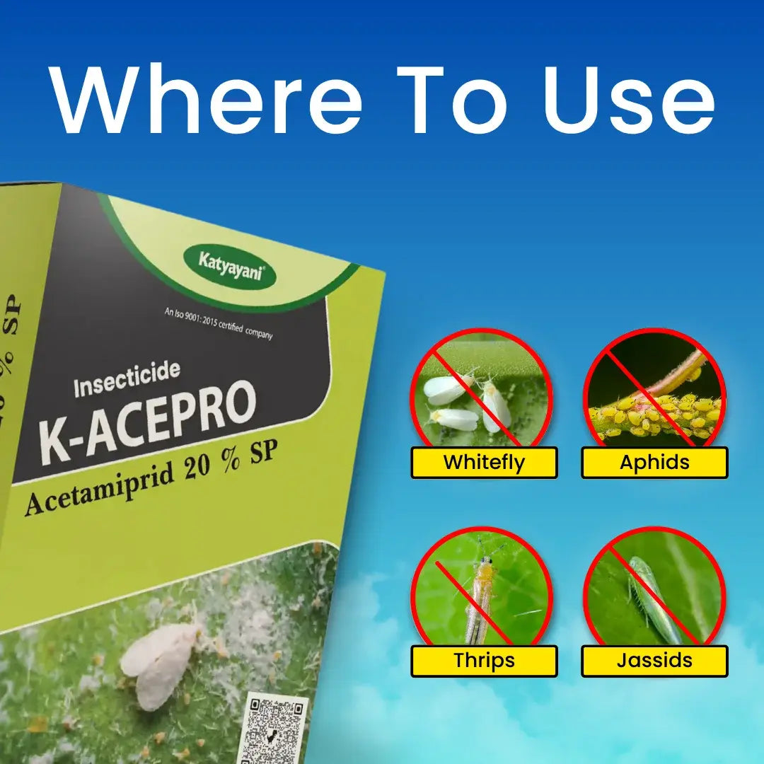 Acetamiprid 20% SP, Effective Systemic Insecticide for the Control of Aphids, Jassids, and White Flies