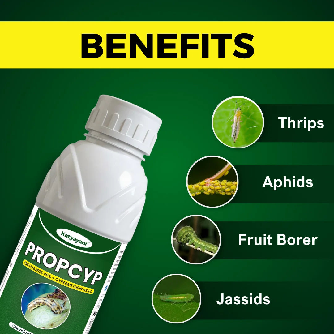 Propcy Profenofos + Cypermethrin EC Used fro thrips & aphids control