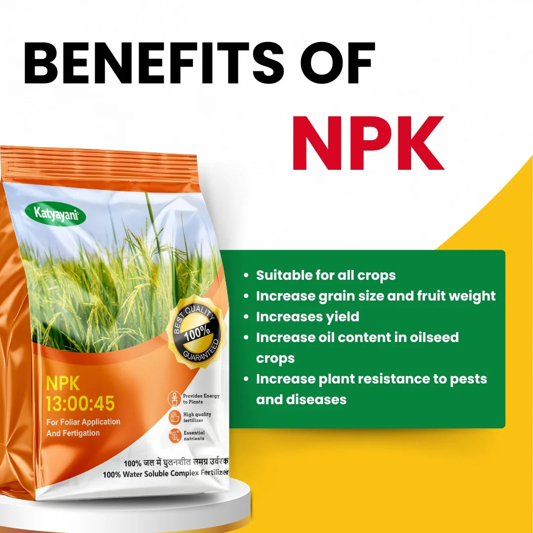 Katyayani NPK 13 00 45 Fertilizer (Potassium Nitrate Water Soluble Fertilizer best for all crops