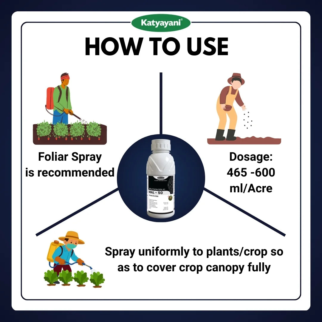 KATYAYANI MAL50 | MALATHION 50% EC | CHEMICAL INSECTICIDE