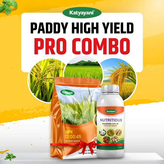 Katyayani Paddy High yield PRO Combo (Nutritious 200ML + NPK 13 00 45 1KG)