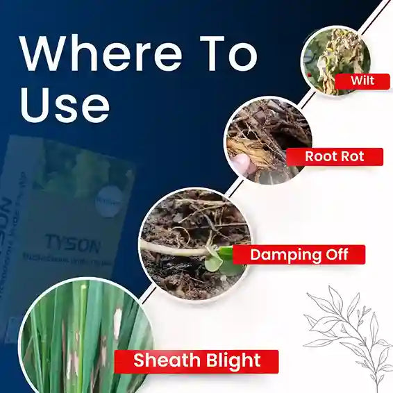 Katyayani Tyson | Trichoderma Viride 1% WP | Bio Fungicide Powder for wilt, root rot and damping off disease