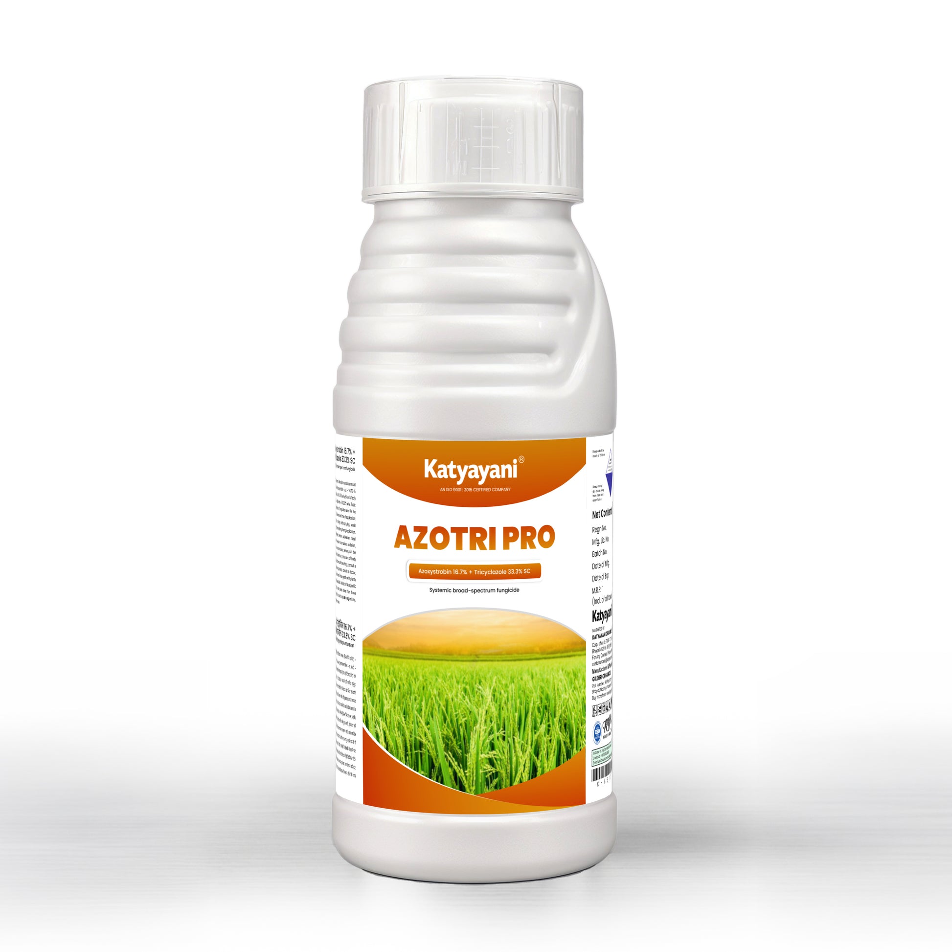 Katyayani Azotri Pro | Azoxystrobin 16.7% + Tricyclazole 33.3% Sc | Chemical Fungicide