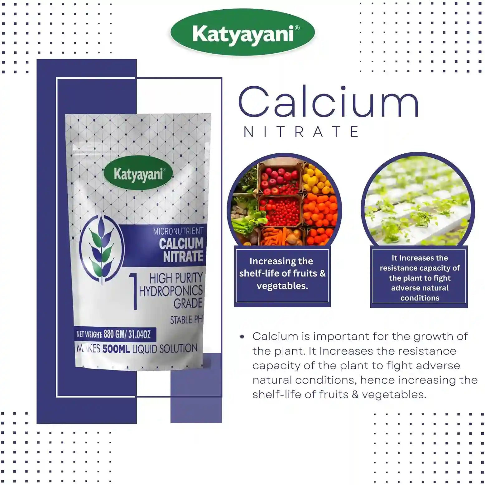 Katyayani calcium nitrate hydroponic for plants