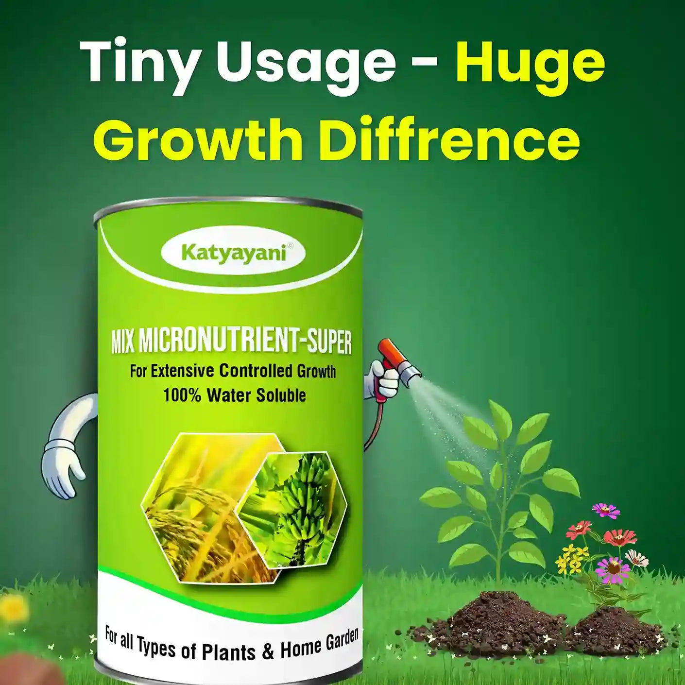 Katyayani Mix Micro Nutrient | Super for Home Garden, Nursery and Agriculture use | Fertilizer