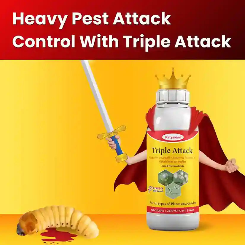 Katyayani Triple Attack | Bio Pesticide Liquid (1+1 Free)