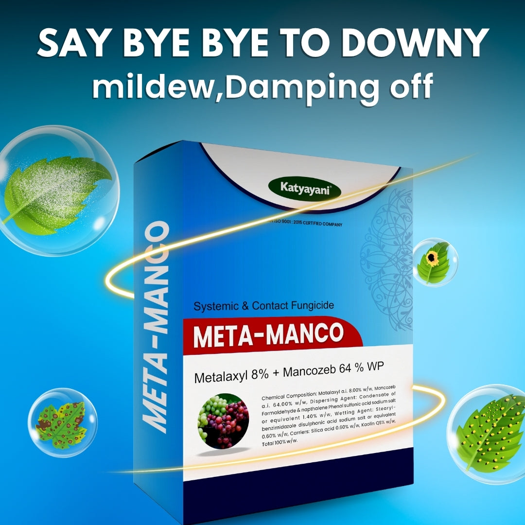 Katyayani Meta - Manco | Metalaxyl 8 % + Mancozeb 64 % wp | Chemical fungicide 