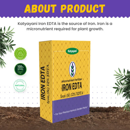 Katyayani Iron EDTA | Fe 12% EDTA Fertilizer | Plant Food for Flowering Plants 