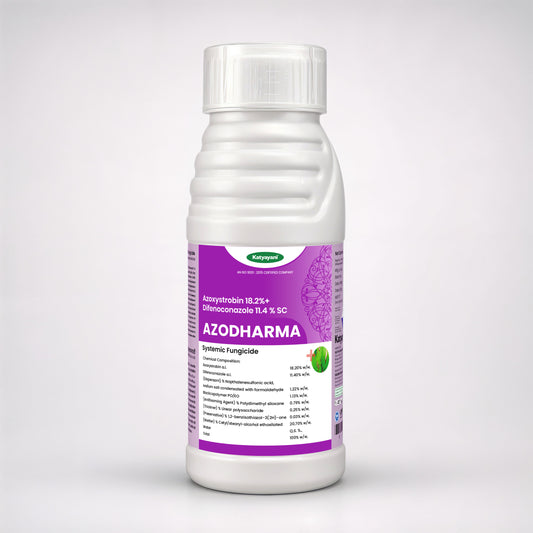 Katyayani Azodharma | Azoxystrobin 18.2% + Difenoconazole 11.4% SC | Broad- Spectrum Fungicide 
