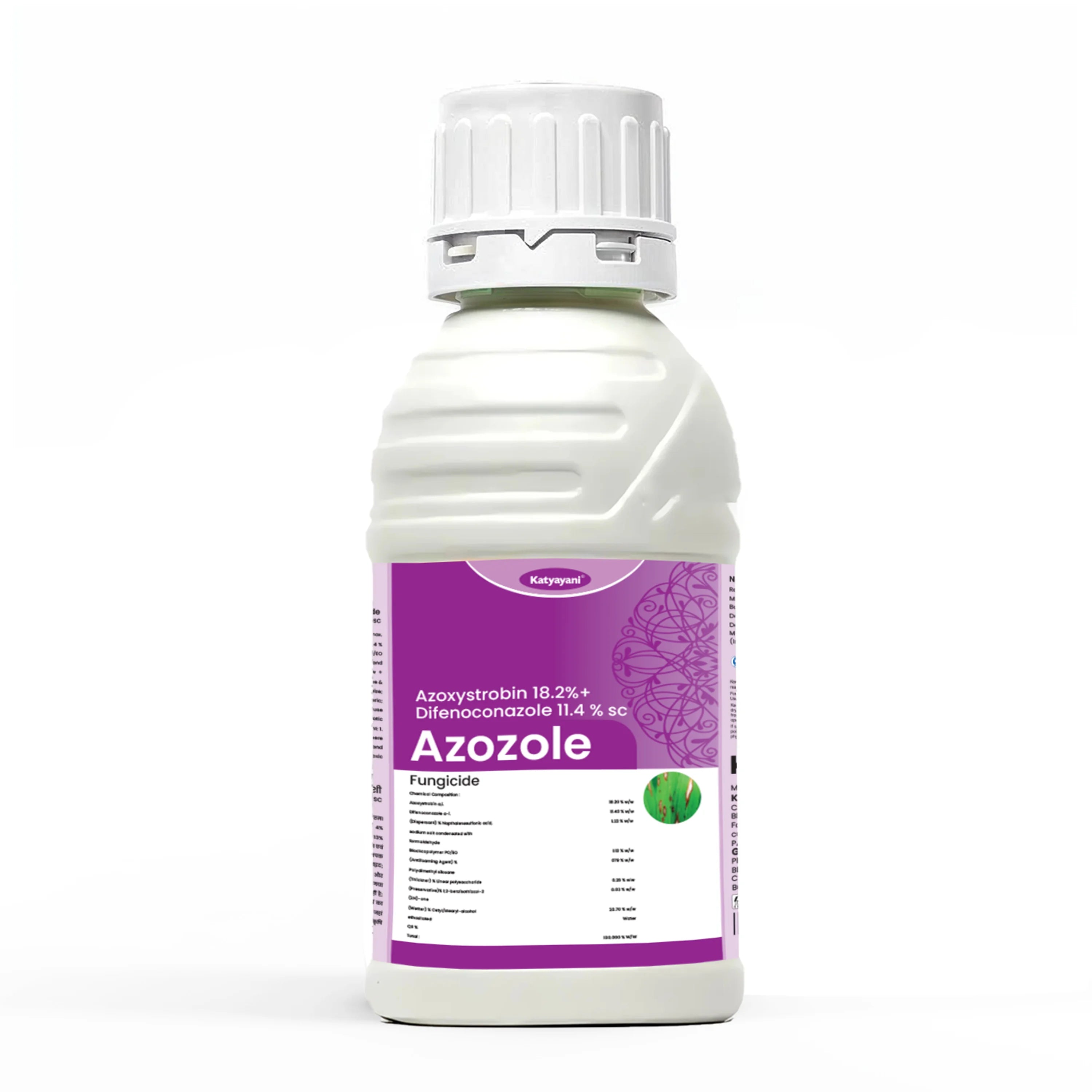 Katyayani Azozole | Azoxystrobin 18.2% + Difenoconazole 11.4% SC | Broad- Spectrum Fungicide