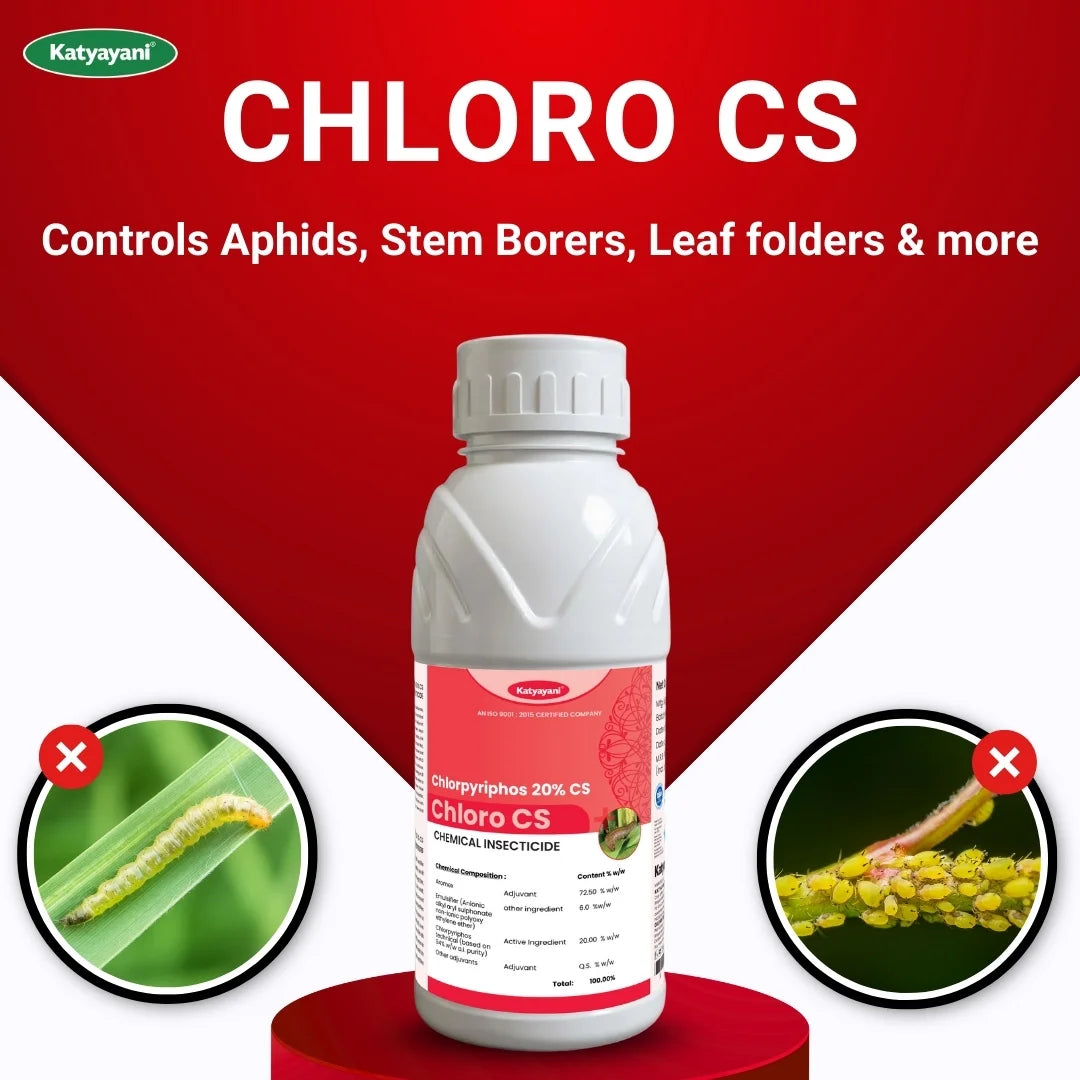 Katyayani Chloro CS | Chloropyriphos 20 % CS | Chemical insecticide 