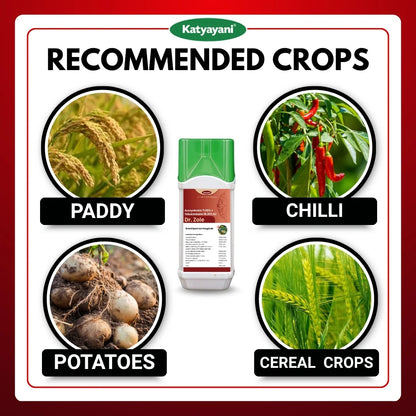 Katyayani Dr. Zole | Azoxystrobin 11% + Tebuconazole 18.3% SC | Chemical Fungicide 