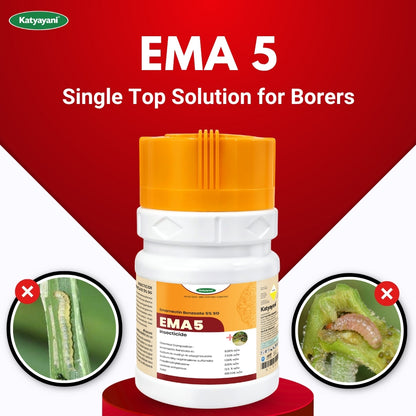 Katyayani EMA 5 | Emamectin Benzoate 5% SG Insecticide for Thrips, Pod borer, Fruit & Shoot Borer 