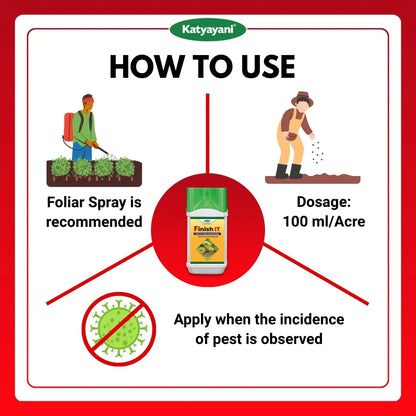 KATYAYANI FINISH IT | ALL IN ONE LARVICIDE | ORGANIC INSECTICIDE (Bulk Quantity) 
