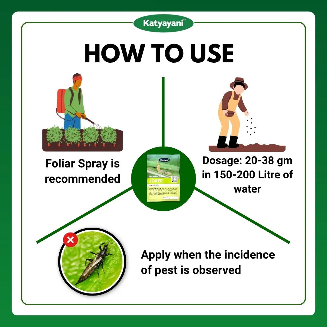 Katyayani Joker | Fipronil 80% WG | Chemical Insecticide 