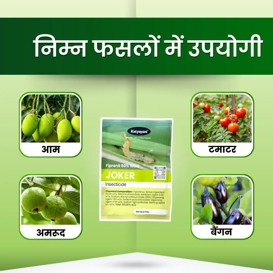 Katyayani Joker Fipronil 80% WG Chemical Insecticide uses in hindi
