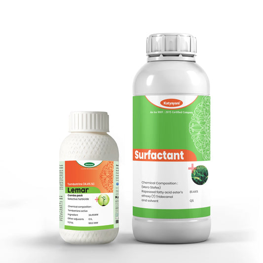 Katyayani Lemar -Tembotrione 42% SC (34.4% w/w) 115ml  + Surfactant 400ml | Herbicide