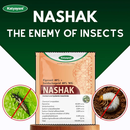 Katyayani Nashak | Fipronil 40% + Imidacloprid 40% WG | Pesticide for White grub Jassids, Thrips 