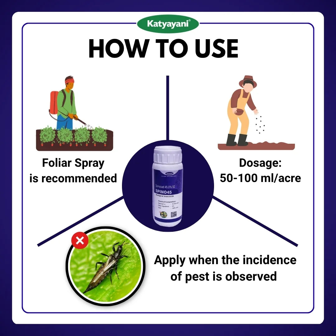 Katyayani Spino 45 | Spinosad 45% SC | Chemical insecticide (Bulk quantity) 