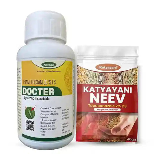 Katyayani Seed Treatment Kit - Protect Moong, Groundnut, Chickpea from pests & diseases 
