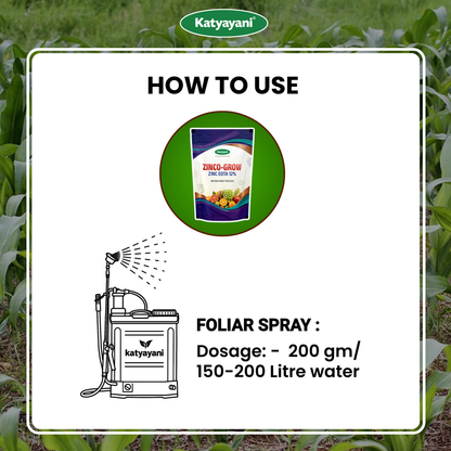 Katyayani Zinco Grow (Zinc EDTA 12%) Fertilizer | Soil Activator and Fertilizer for Crops 