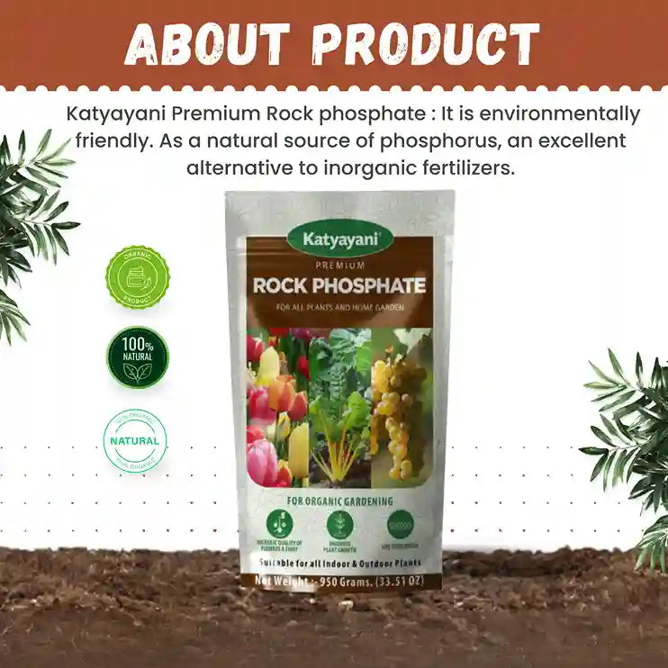 organic phosphorus fertilizer for plants Buy Katyayani Rock Phosphate Fertilizer at Rs. 320 only!